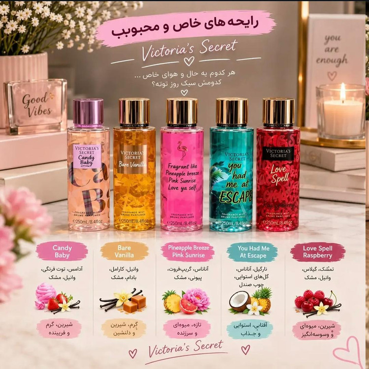 بادی اسپلش ویکتوریا سکرت پیور سداکشن لا کرم 250میل